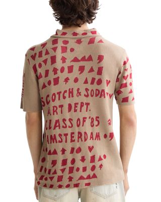 Jacquard Knitted Camp Shirt