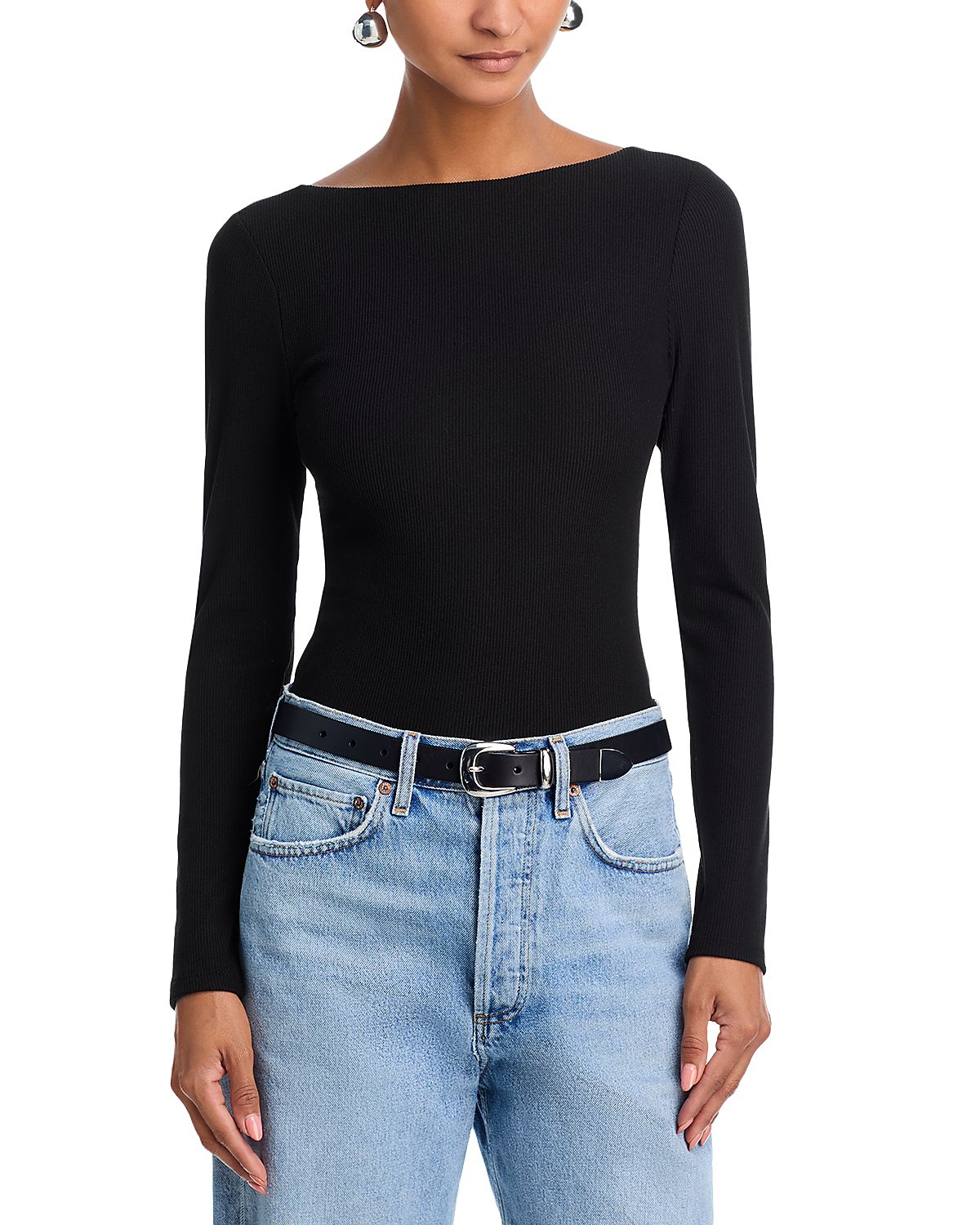 Aqua Rib Scoop Back Tee - Exclusive