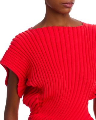 Asymmetric Hem Knit Top