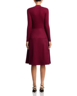 Mock Neck Long Sleeve Dress