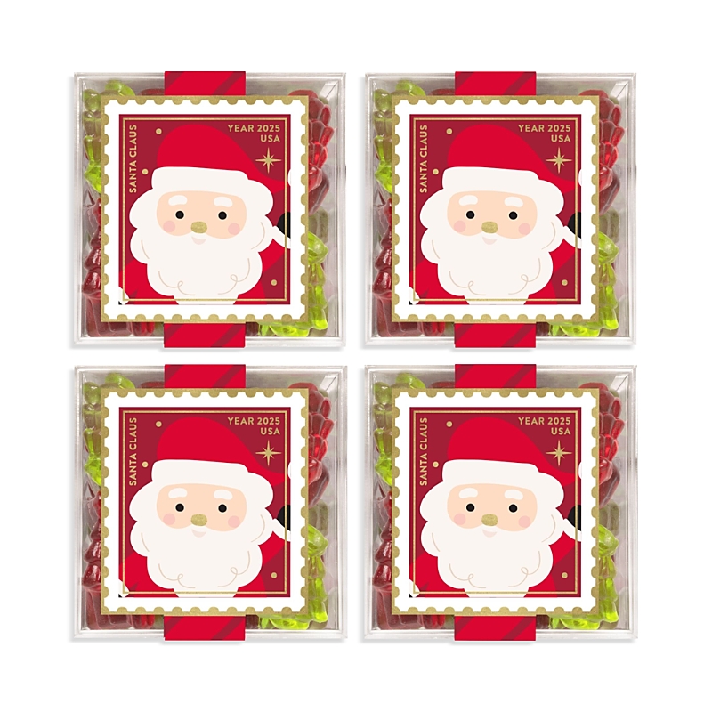 Sugarfina Santa Claus Holiday Tree Candy, 4 Cubes In Red