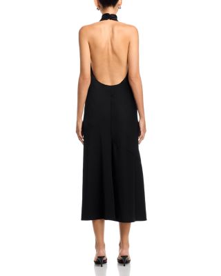 Halter Midi Jersey Dress