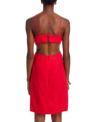 Red Flower Mini Dress