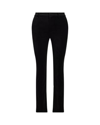 Stretch Velvet Cropped Pant