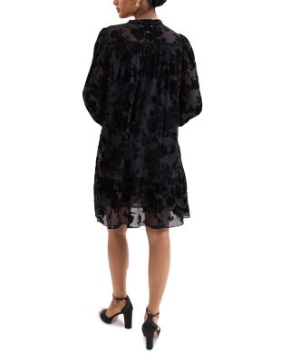 Mila Velvet Burnout Dress