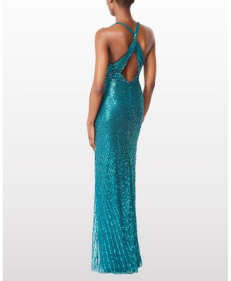 Lana Embellished Halterneck Maxi Dress