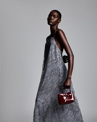 Sequined Tulle Maxi Dress