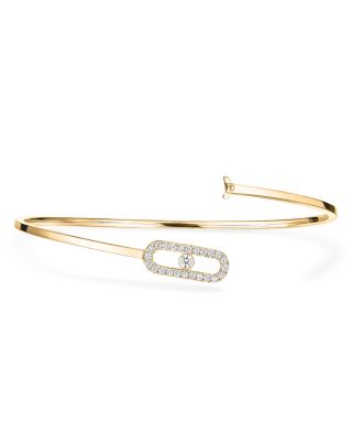 Diamond Move Uno Small Model Pav&eacute; Flex Bracelet in 18K Gold, 0.14 tcw.