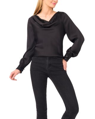 Long Sleeve Cowlneck Top