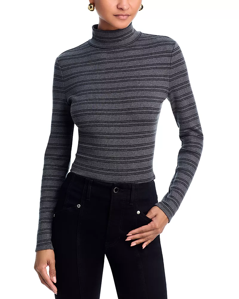 Veronica Beard Nate Stripe Long Sleeve Top