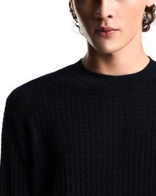 Virgin Wool Geometric Jacquard Sweater 