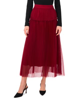Pleated Midi Skirt