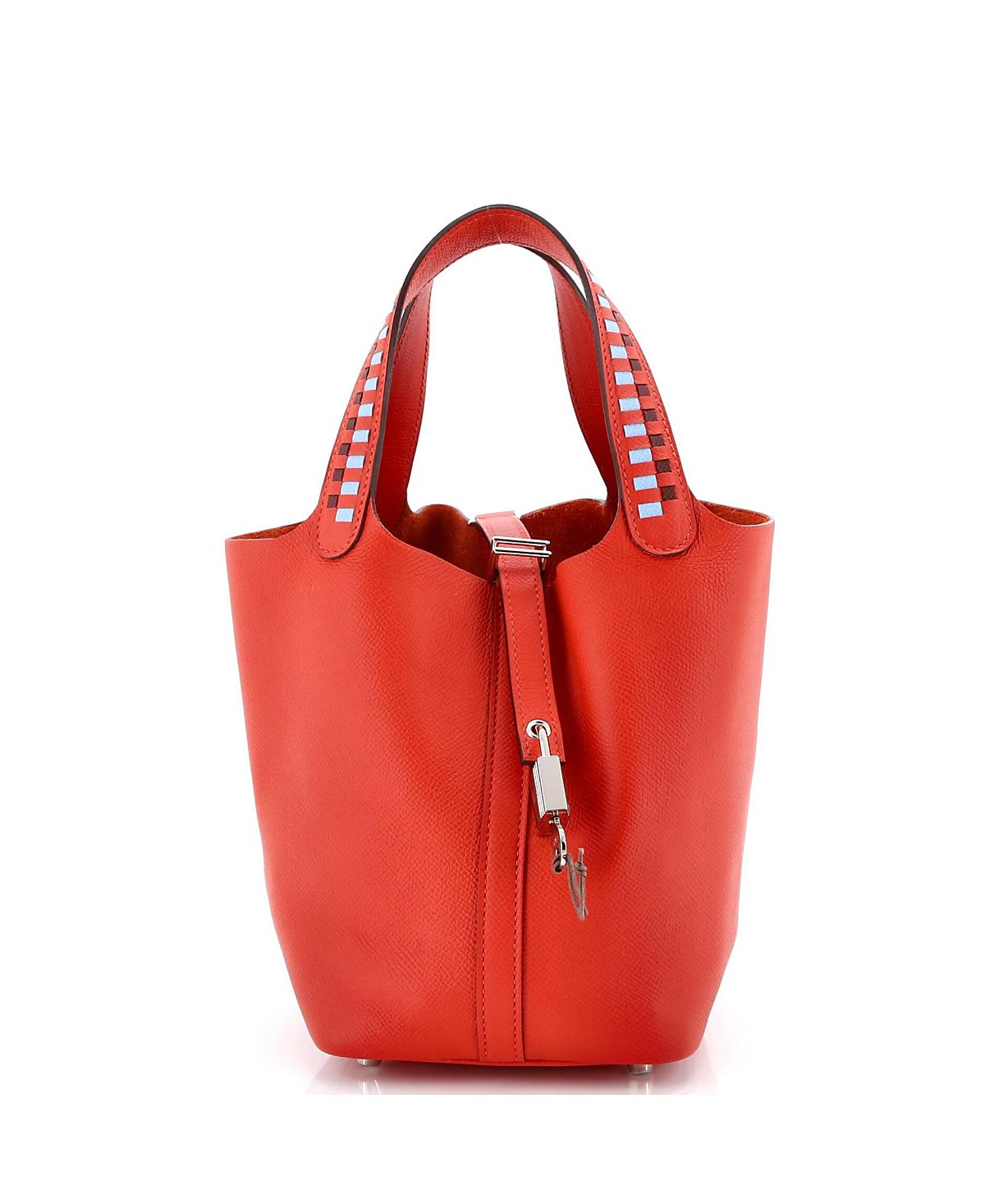 Pre-Owned HERMES Pm Picotin Lock Bag Tressage Epsom