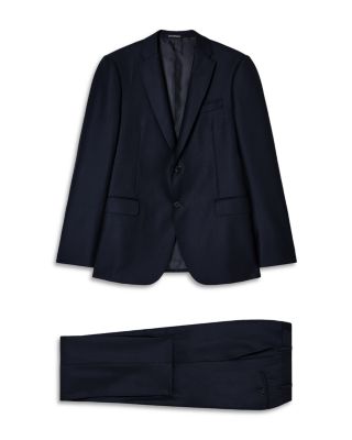 M Line Slim Fit Herringbone Wool Suit