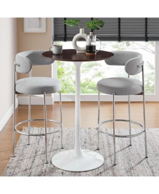 Lippa Round Wood Bar Table