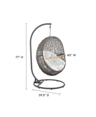 Encase Outdoor Patio Rattan Swing Chair