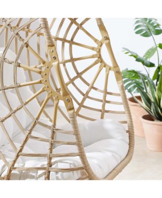 Amalie Wicker Rattan Outdoor Patio Rattan Swing Chair