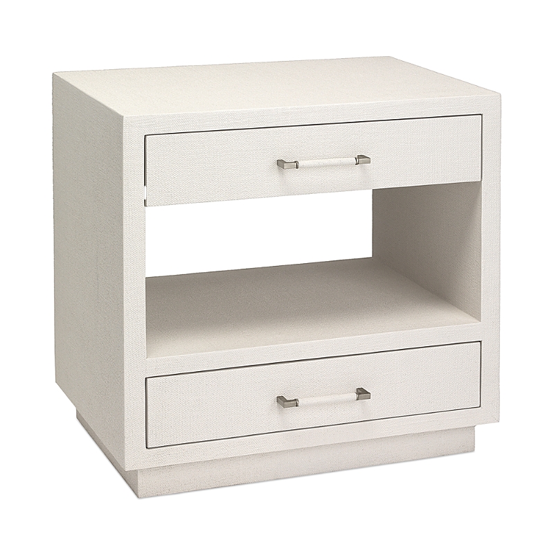 Interlude Home Taylor Bedside Chest In White