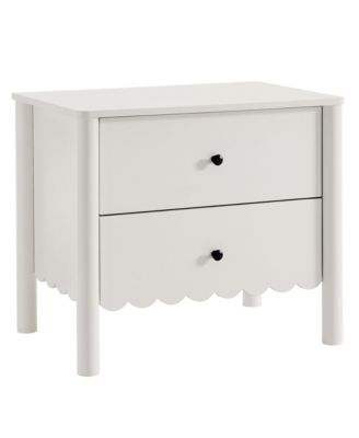 Emmeline Scalloped 2-Drawer Nightstand