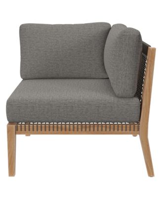 Clearwater Outdoor Patio Teak Wood Corner Chair