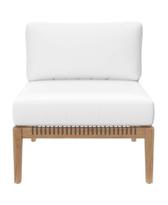 Clearwater Outdoor Patio Teak Wood Armless Chair