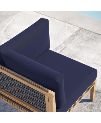 Clearwater Outdoor Patio Teak Wood Corner Chair