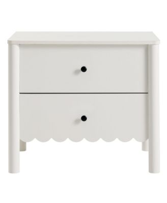 Emmeline Scalloped 2-Drawer Nightstand