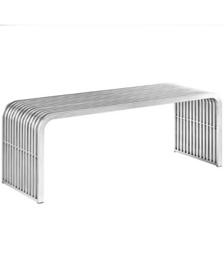Pipe 47" Stainless Steel Bench