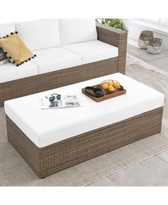 Convene Outdoor Patio Rectangle Ottoman