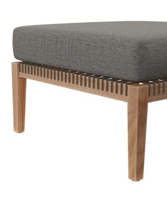 Clearwater Outdoor Patio Teak Wood Ottoman