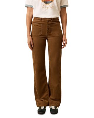 Stretch Terry Cord Patch Pocket Pants