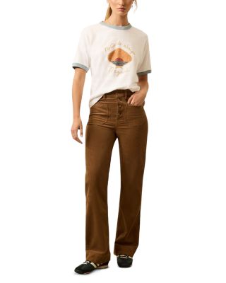 Stretch Terry Cord Patch Pocket Pants