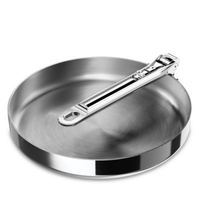 Space Steel 9.5" Stainless Steel Frying Pan with Folding Handle