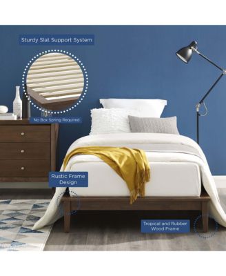 Lodge Wood Platform Bed Frame