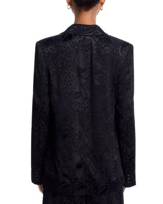 Leopard Jacquard Blazer