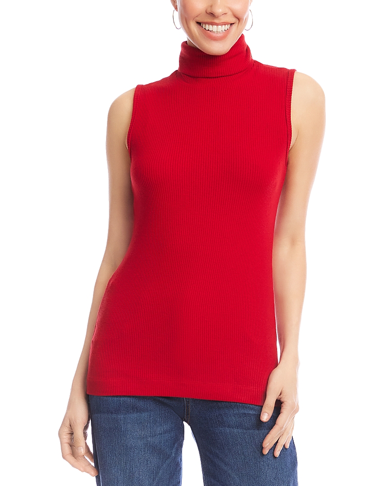 Karen Kane Ribbed Turtleneck Tank