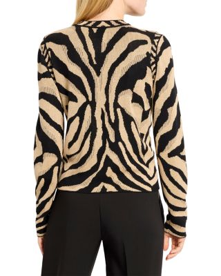 Animal Jacquard Cardigan