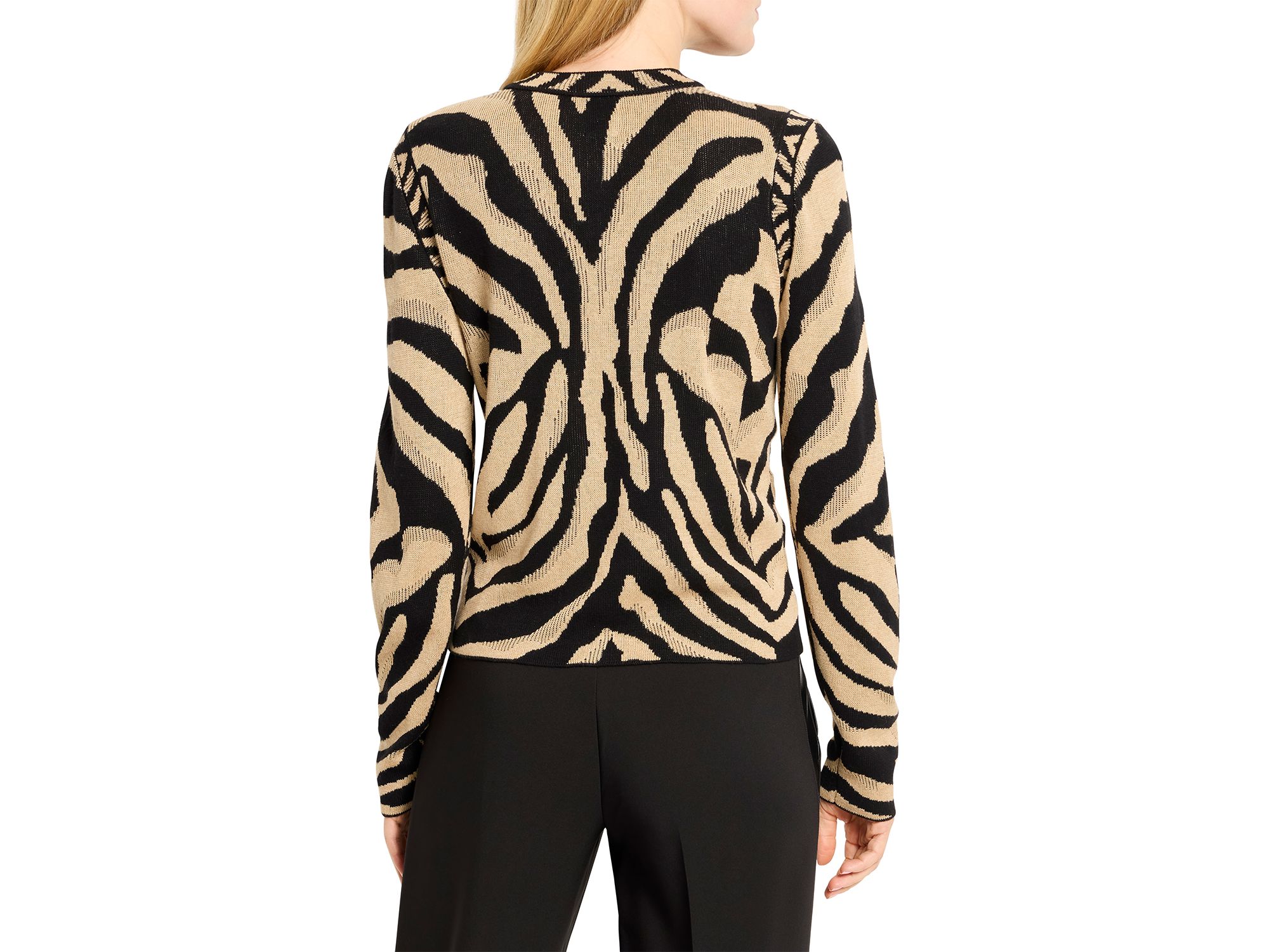 Animal Jacquard Cardigan — Image 3