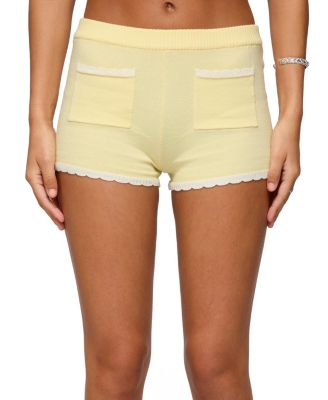 Leila Scalloped Knit Shorts