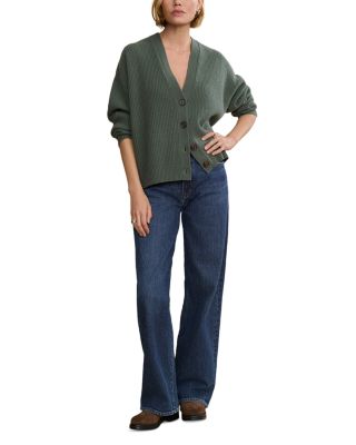 Cropped Cashmere Cocoon Cardigan