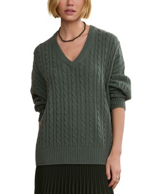 Nell V Neck Wool Cashmere Sweater