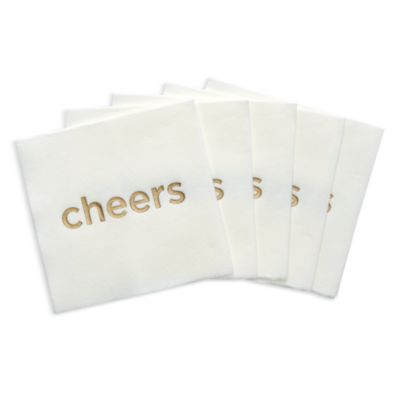 Cheers Cocktail Napkins, Set of 24