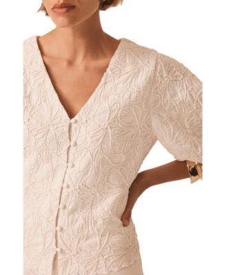 Women's Embroidered Detail Top
