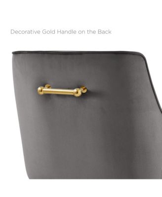 Discern Performance Velvet Counter Stool