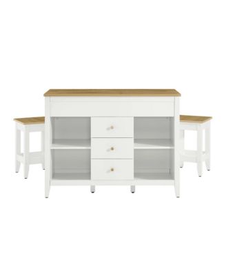 Farmstead Kitchen Island and Stool, Set of 3