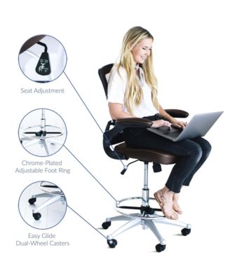 Attainment Vinyl Drafting Chair