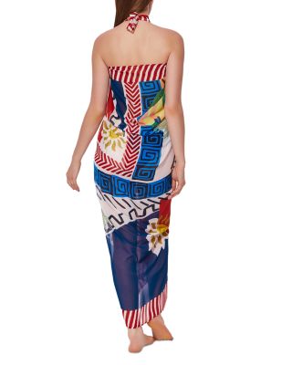 Printed Pareo Swim Cover Up