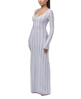 Knit V-Neck Maxi Dress