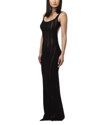 Knit Open Back Maxi Dress