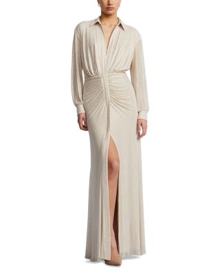 Embellished Shirt Gown